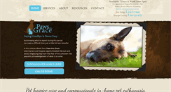 Desktop Screenshot of pawsintograce.com