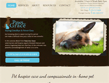 Tablet Screenshot of pawsintograce.com